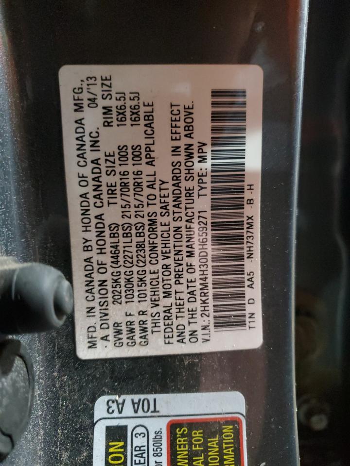 Photo 11 VIN: 2HKRM4H30DH659271 - HONDA CR-V 