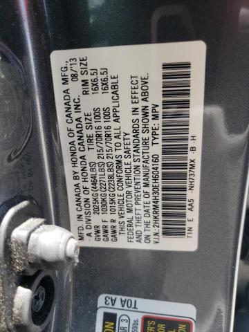 Photo 11 VIN: 2HKRM4H30EH604160 - HONDA CR-V LX 