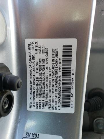 Photo 12 VIN: 2HKRM4H30EH643475 - HONDA CR-V LX 