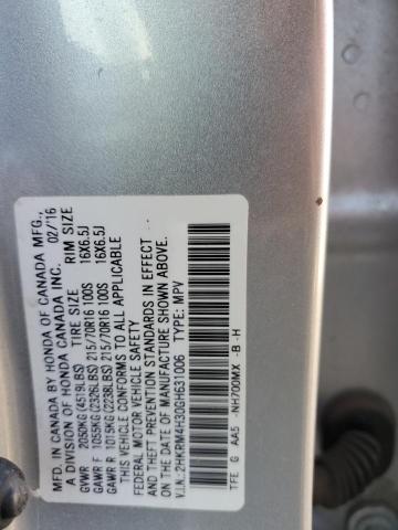 Photo 11 VIN: 2HKRM4H30GH631006 - HONDA CR-V LX 