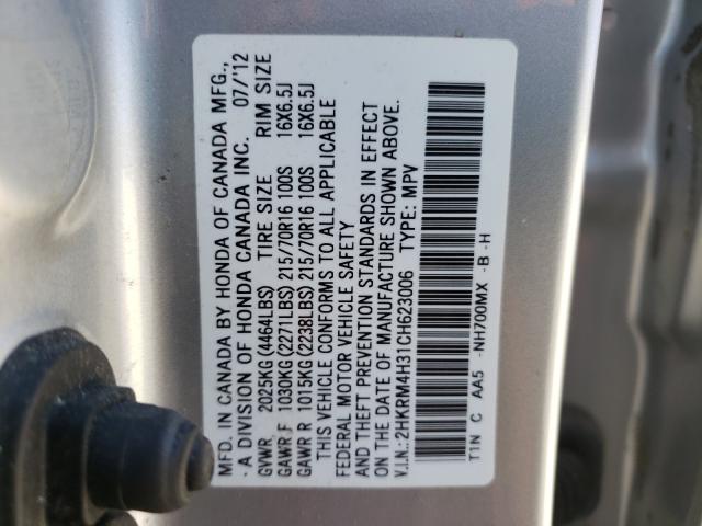 Photo 9 VIN: 2HKRM4H31CH623006 - HONDA CR-V LX 