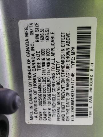 Photo 12 VIN: 2HKRM4H31EH717146 - HONDA CRV 