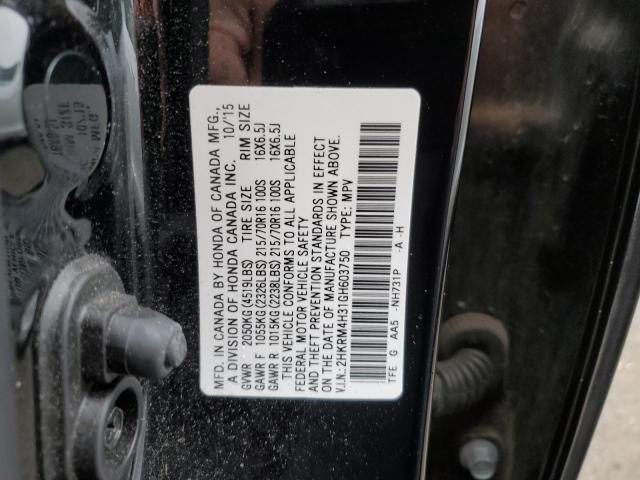 Photo 12 VIN: 2HKRM4H31GH603750 - HONDA CR-V LX 