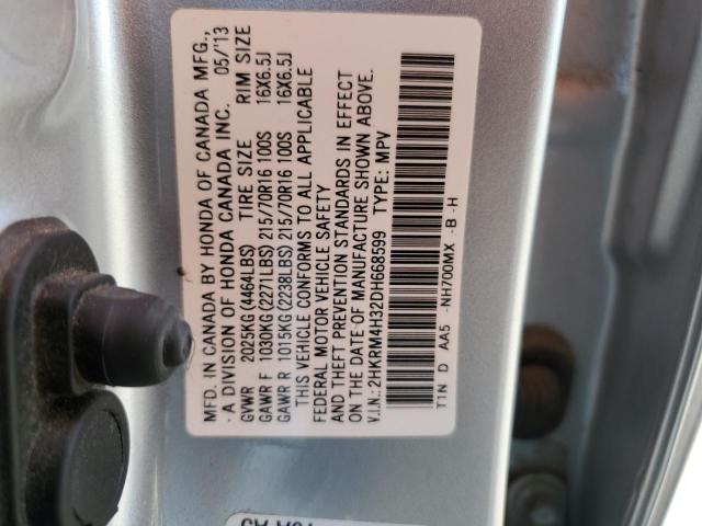 Photo 12 VIN: 2HKRM4H32DH668599 - HONDA CR-V LX 