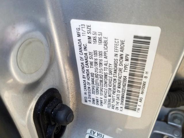 Photo 9 VIN: 2HKRM4H32EH625964 - HONDA CR-V LX 