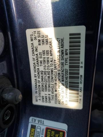 Photo 11 VIN: 2HKRM4H32EH672007 - HONDA CRV 