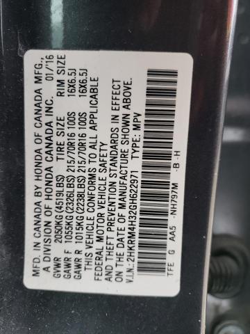 Photo 13 VIN: 2HKRM4H32GH622971 - HONDA CR-V LX 