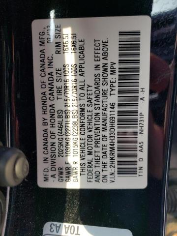 Photo 12 VIN: 2HKRM4H33DH691146 - HONDA CR-V LX 