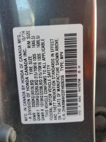 Photo 12 VIN: 2HKRM4H33FH606356 - HONDA CR-V LX 