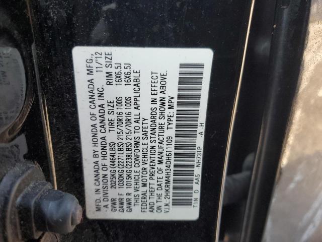 Photo 11 VIN: 2HKRM4H34DH611109 - HONDA CR-V LX 