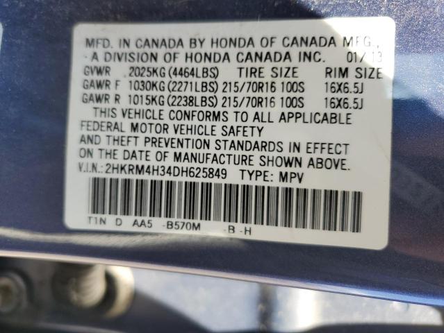 Photo 12 VIN: 2HKRM4H34DH625849 - HONDA CR-V LX 