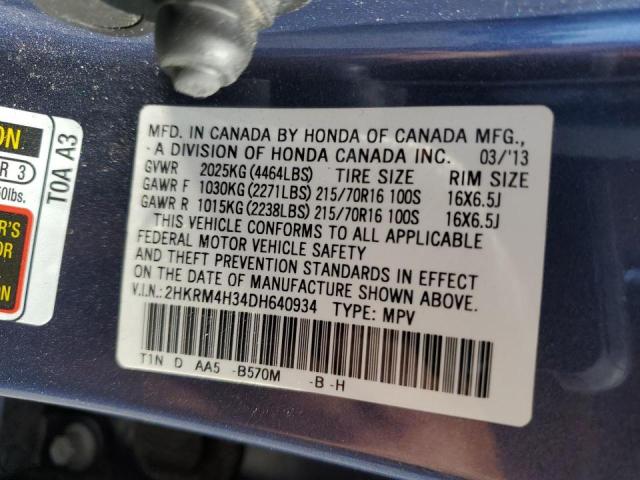 Photo 11 VIN: 2HKRM4H34DH640934 - HONDA CR-V LX 