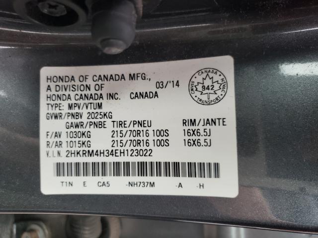 Photo 9 VIN: 2HKRM4H34EH123022 - HONDA CR-V LX 