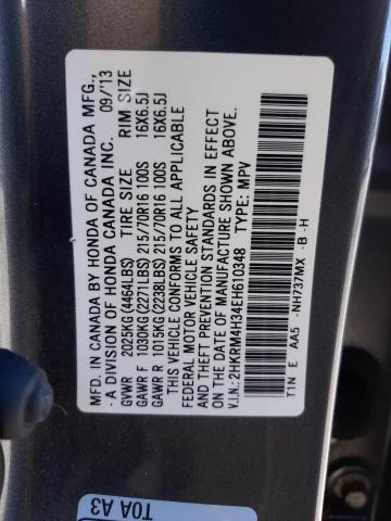 Photo 12 VIN: 2HKRM4H34EH610348 - HONDA CR-V LX 