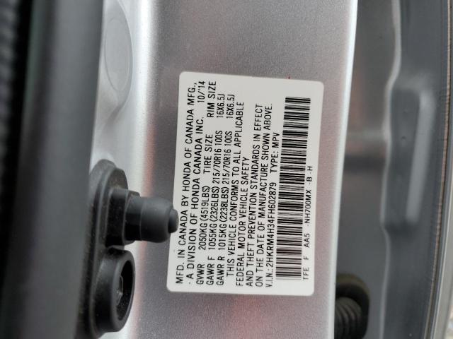 Photo 9 VIN: 2HKRM4H34FH602879 - HONDA CR-V LX 