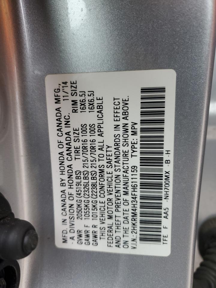 Photo 11 VIN: 2HKRM4H34FH611159 - HONDA CR-V 