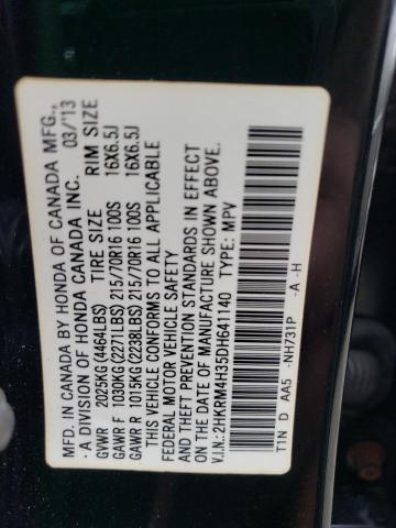 Photo 11 VIN: 2HKRM4H35DH641140 - HONDA CR-V 