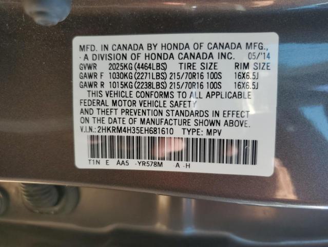 Photo 11 VIN: 2HKRM4H35EH681610 - HONDA CR-V LX 