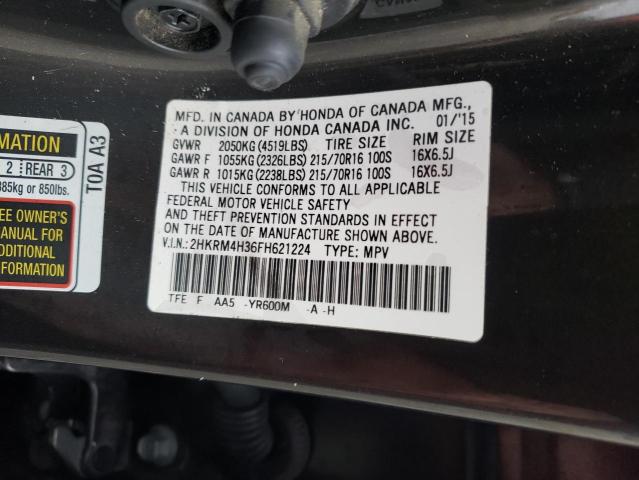 Photo 11 VIN: 2HKRM4H36FH621224 - HONDA CR-V LX 