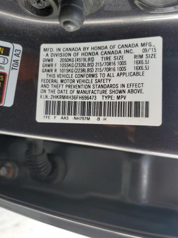 Photo 12 VIN: 2HKRM4H36FH696473 - HONDA CRV 