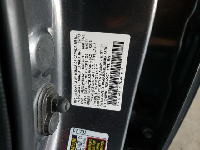 Photo 9 VIN: 2HKRM4H37DH665407 - HONDA CR-V LX 