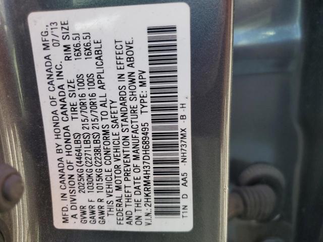 Photo 12 VIN: 2HKRM4H37DH689495 - HONDA CRV 