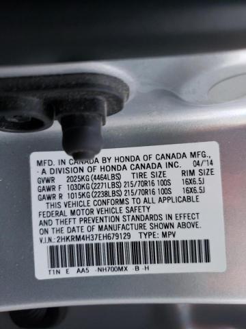 Photo 9 VIN: 2HKRM4H37EH679129 - HONDA CR-V LX 