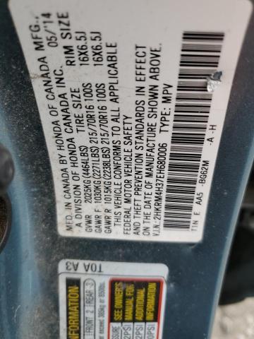 Photo 12 VIN: 2HKRM4H37EH680006 - HONDA CRV 