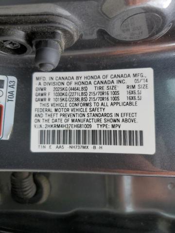 Photo 12 VIN: 2HKRM4H37EH681009 - HONDA CR-V LX 