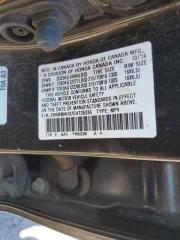 Photo 11 VIN: 2HKRM4H37EH726336 - HONDA CR-V LX 