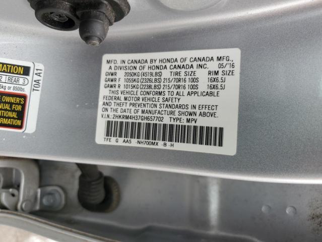 Photo 12 VIN: 2HKRM4H37GH657702 - HONDA CR-V LX 