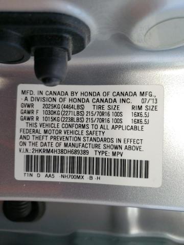 Photo 12 VIN: 2HKRM4H38DH689389 - HONDA CR-V LX 