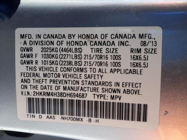 Photo 13 VIN: 2HKRM4H38DH694687 - HONDA CR-V LX 