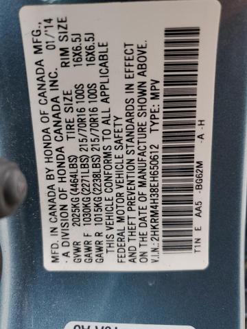 Photo 11 VIN: 2HKRM4H38EH650612 - HONDA CRV 