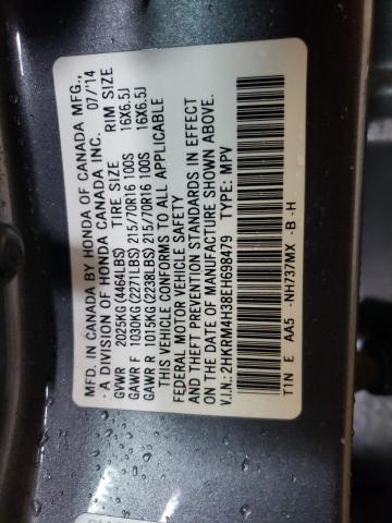 Photo 13 VIN: 2HKRM4H38EH698479 - HONDA CR-V LX 