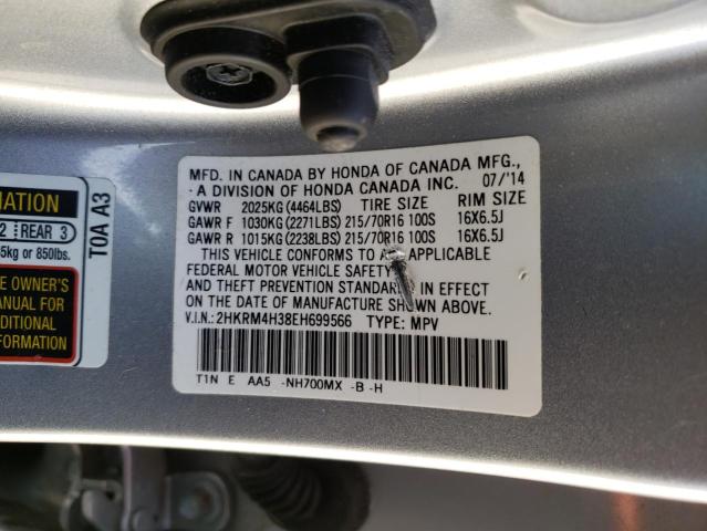 Photo 9 VIN: 2HKRM4H38EH699566 - HONDA CR-V LX 