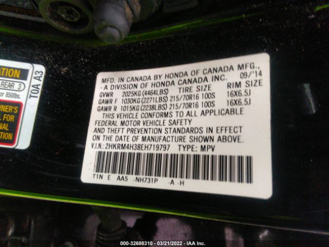 Photo 8 VIN: 2HKRM4H38EH719797 - HONDA CR-V 