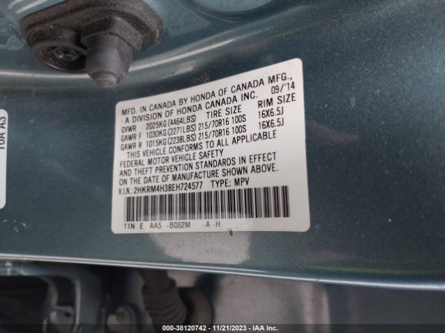 Photo 8 VIN: 2HKRM4H38EH724577 - HONDA CR-V 