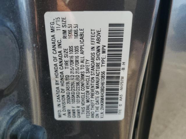 Photo 12 VIN: 2HKRM4H38GH610856 - HONDA CR-V LX 