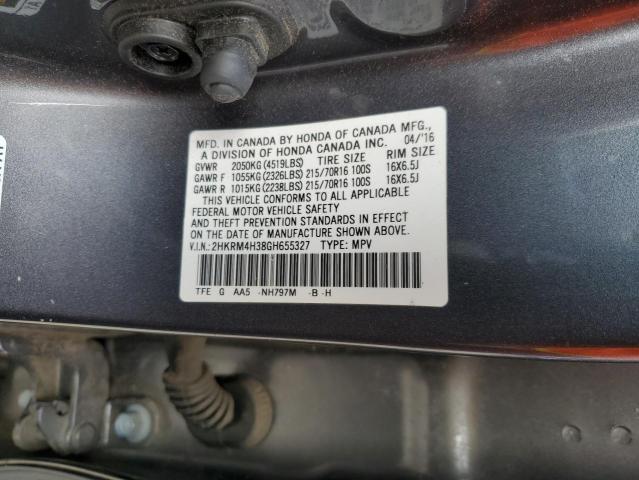 Photo 9 VIN: 2HKRM4H38GH655327 - HONDA CR-V LX 