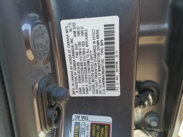 Photo 12 VIN: 2HKRM4H38GH671351 - HONDA CR-V LX 