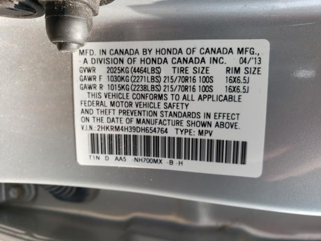 Photo 9 VIN: 2HKRM4H39DH654764 - HONDA CR-V LX 