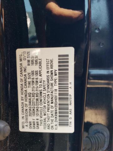 Photo 11 VIN: 2HKRM4H39DH691118 - HONDA CR-V LX 