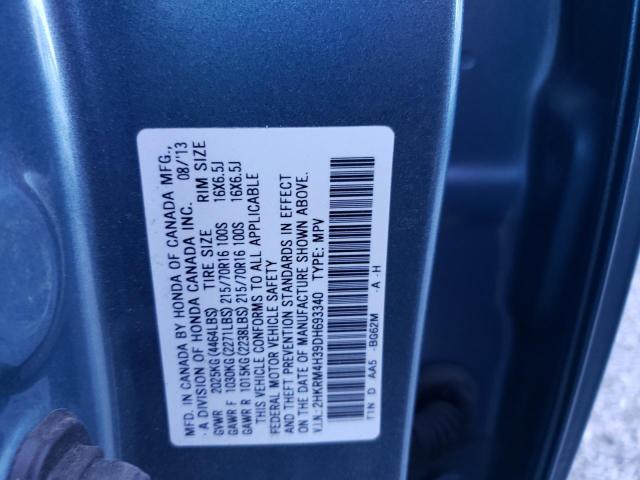 Photo 9 VIN: 2HKRM4H39DH693340 - HONDA CR-V LX 