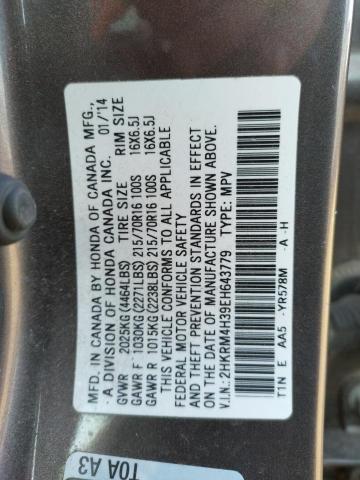 Photo 9 VIN: 2HKRM4H39EH643779 - HONDA CR-V LX 