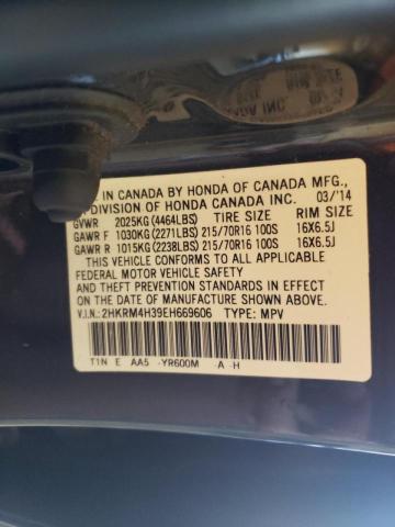 Photo 9 VIN: 2HKRM4H39EH669606 - HONDA CR-V LX 