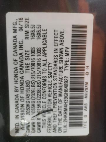 Photo 12 VIN: 2HKRM4H39GH648922 - HONDA CR-V LX 