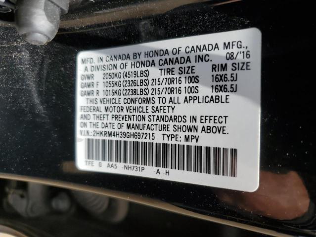 Photo 11 VIN: 2HKRM4H39GH697215 - HONDA CRV 