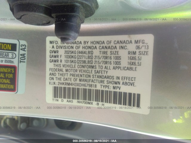 Photo 8 VIN: 2HKRM4H3XDH679818 - HONDA CR-V 