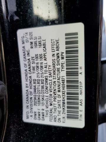 Photo 12 VIN: 2HKRM4H3XEH694871 - HONDA CRV 